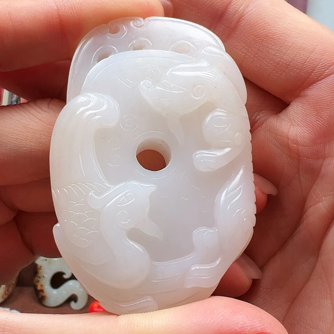 颈饰未镶嵌和田玉马**途