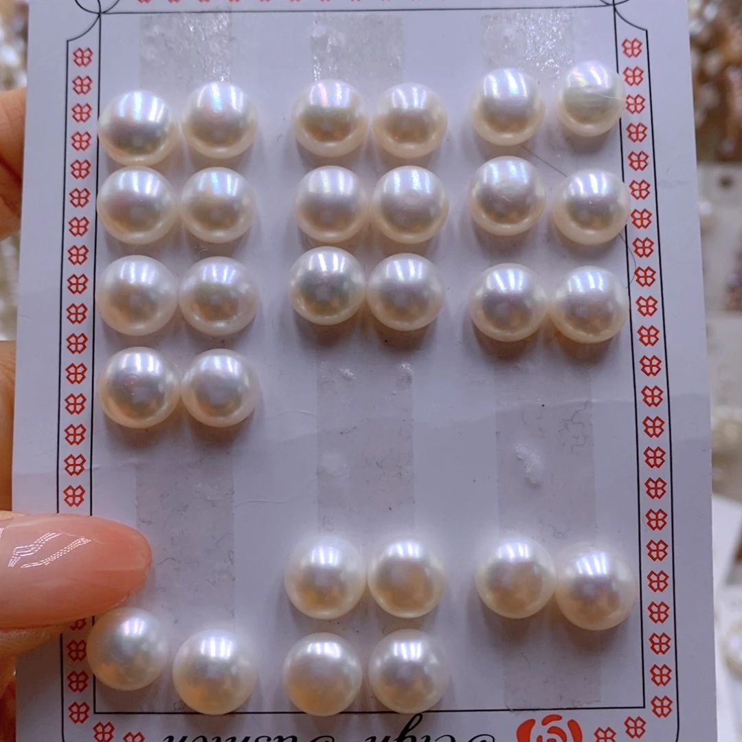银S925镶嵌耳饰淡水珍珠