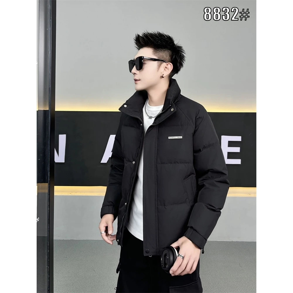 8832 冬季御寒保暖男士百搭时尚运动潮流帅气短款修身棉外套