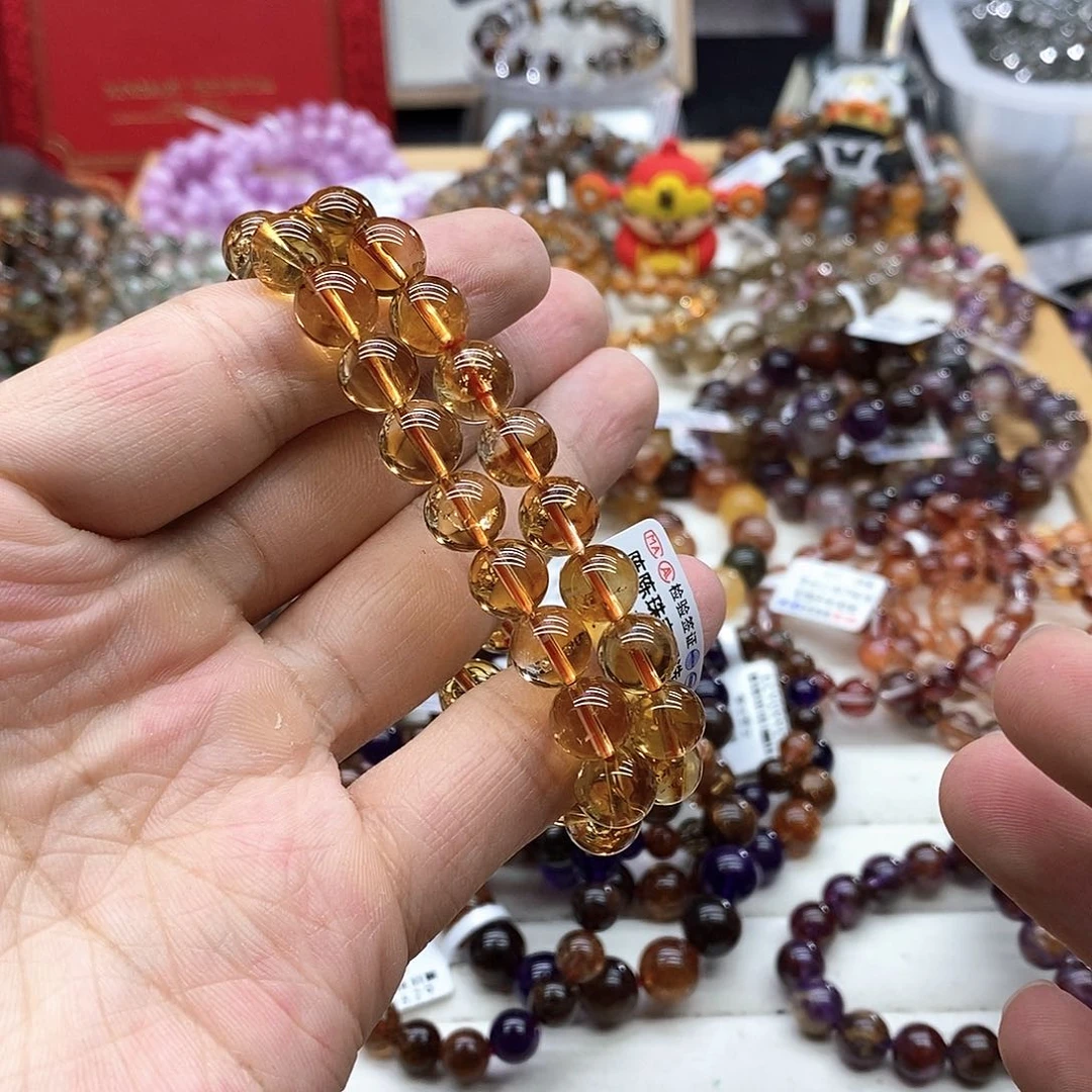 水晶手链未镶嵌多样性发货发一条