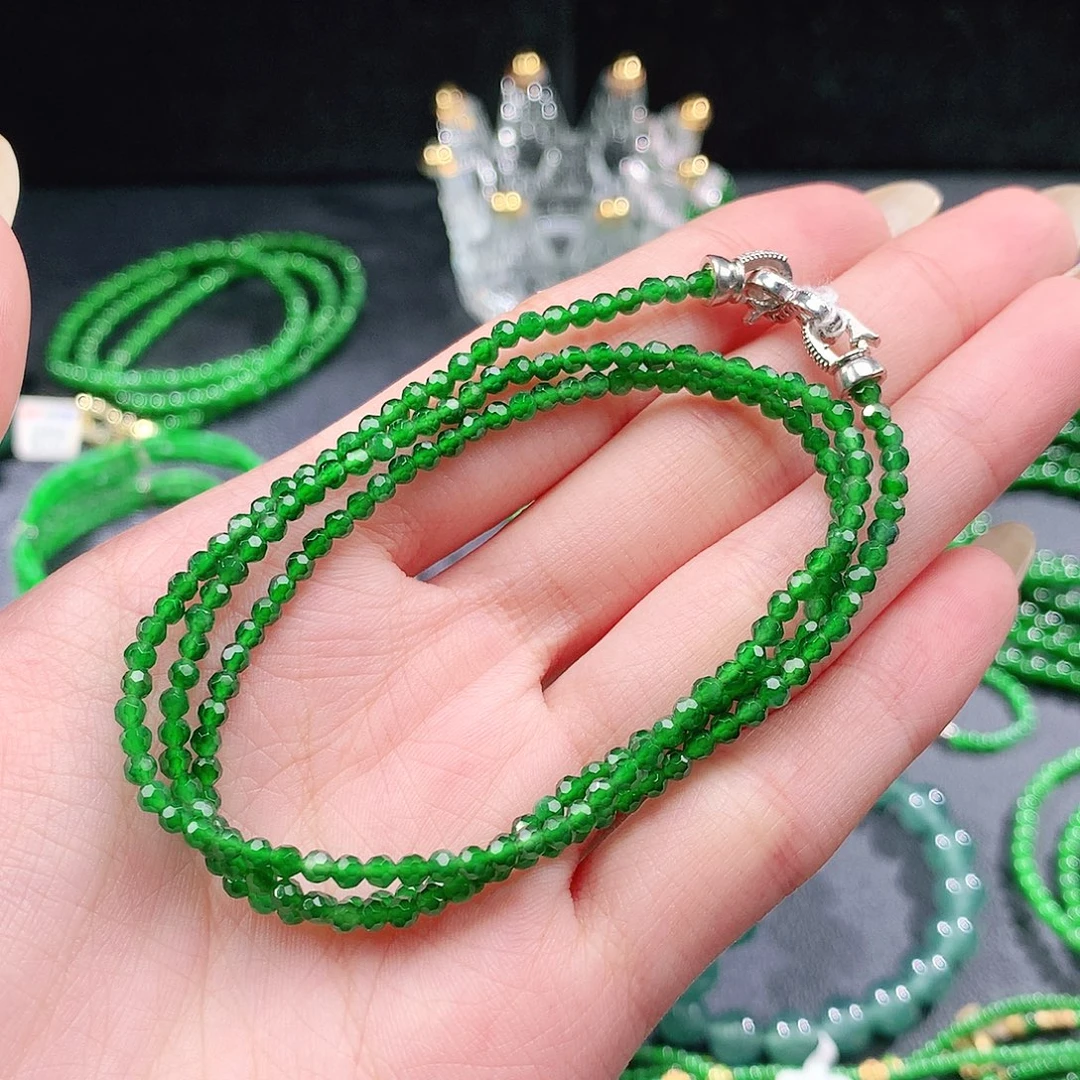 翡翠未镶嵌手串项链