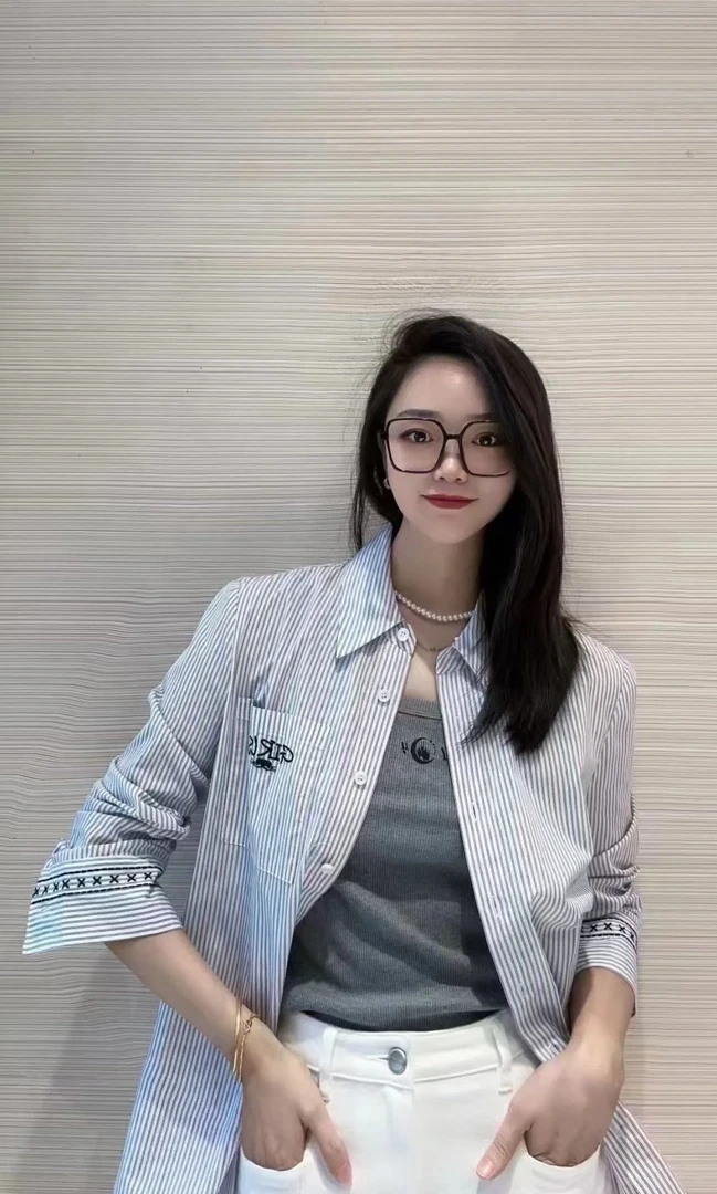 俪妍条纹衬衣经典条纹时尚单品
