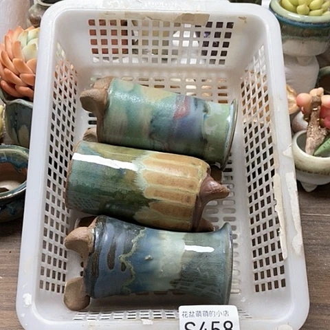 紫砂花盆458微瑕品口径4厘米左右的