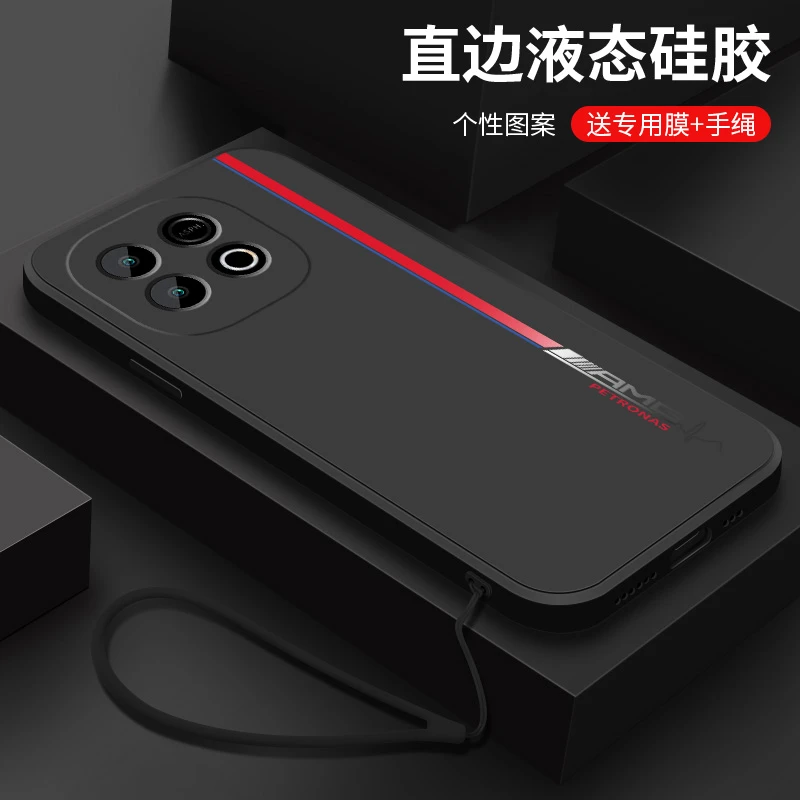 简约线条适用iqooz10turbo+手机壳新款液态硅胶镜头全包防摔外壳