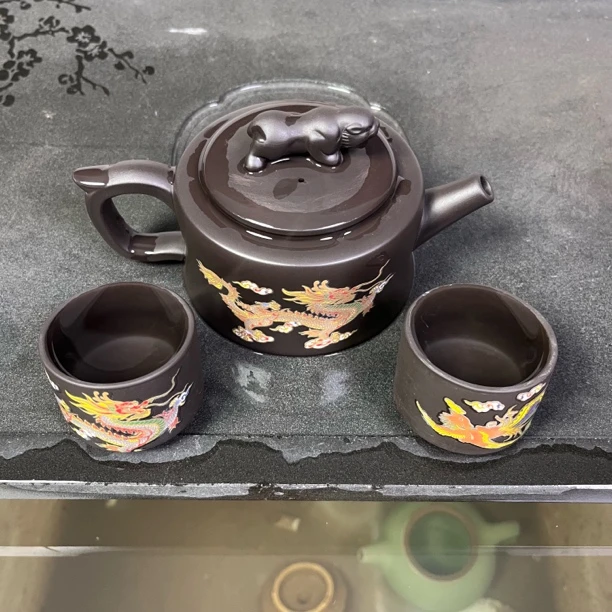 遇热变热卧虎藏龙一壶两杯三件套