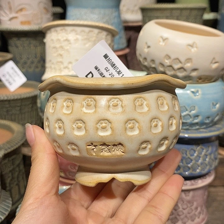 七里烧花盆2-20-284口径6