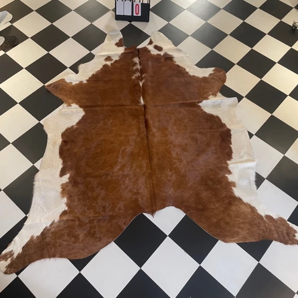 【本尼家】K397 255*225cm专拍牛皮地毯家用轻奢