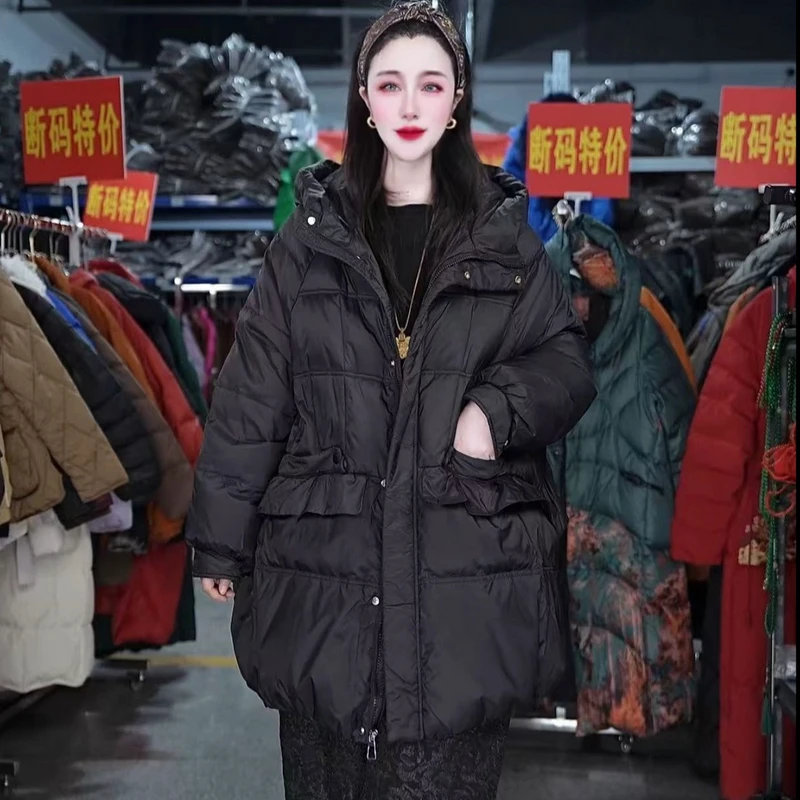 【羽绒】冬季保暖百搭休闲时尚宽松潮流女款羽绒服2344