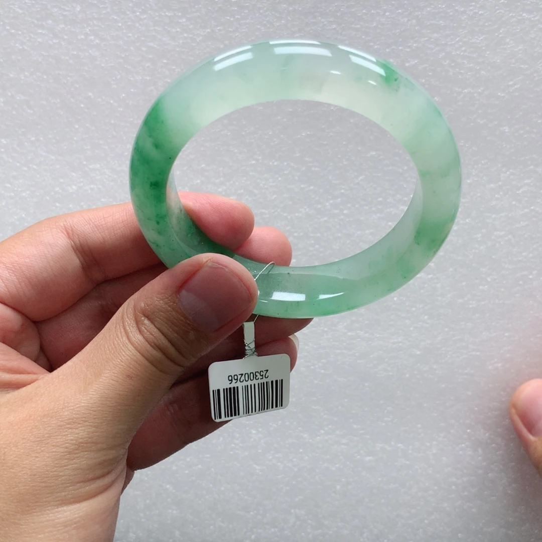 木***花石英质玉未镶嵌手镯青青57-木