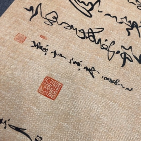 书法兰亭序麻纹宣纸草书徐老师
