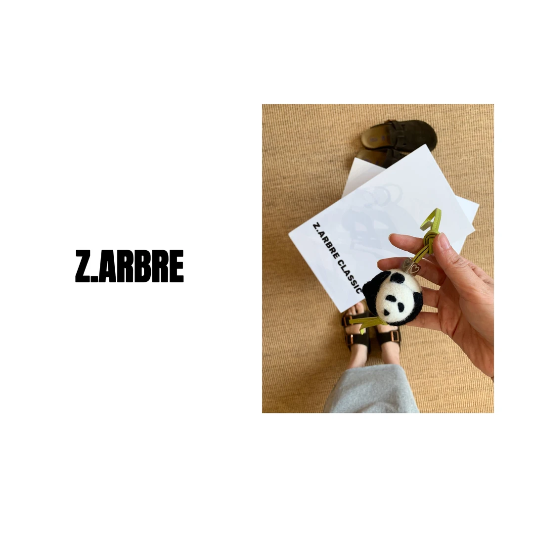 Z.ARBRE 私物分享 超精致全手工 “我的PANDA”包包挂件