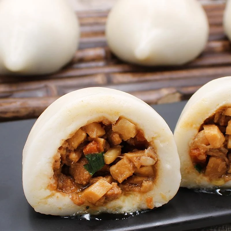 浙江小吃特产台州糯米团子肉馅炊圆手工糕点糯米糍粑加热早餐点心