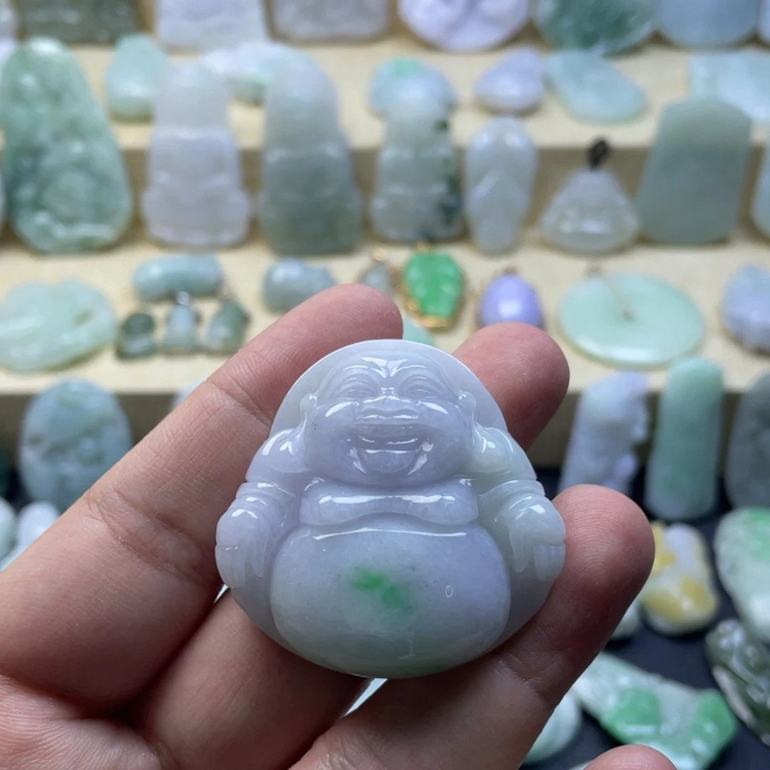 翡翠未镶嵌颈饰纯天然翡翠
