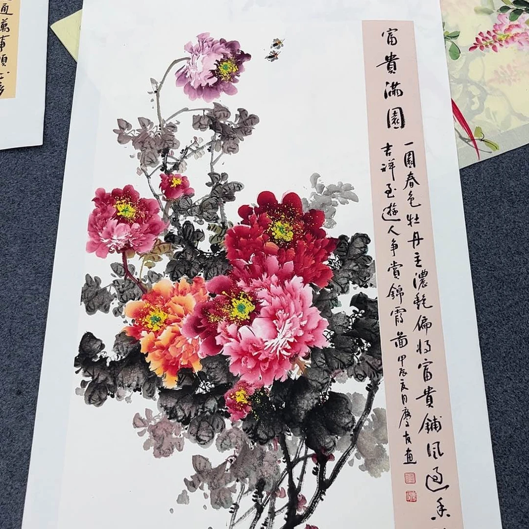 国画宣纸国画纯手绘作品