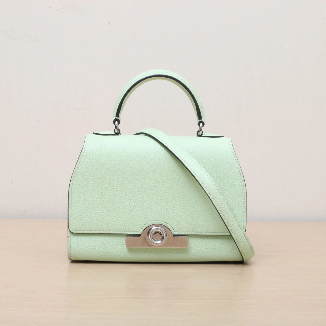 95新 MOYNAT/摩奈 小花6珊 Rejane Mini 20 绿色 皮革C