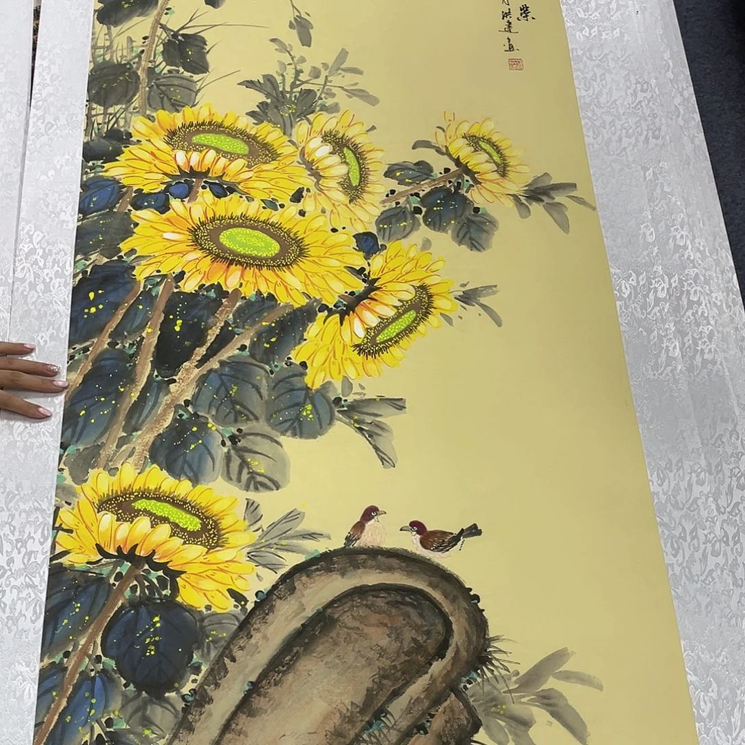 国画作品小姐姐放漏…