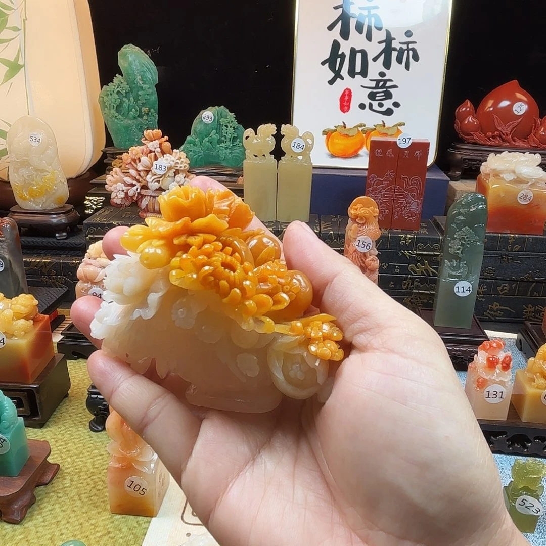 印石寿山石硕果累累8