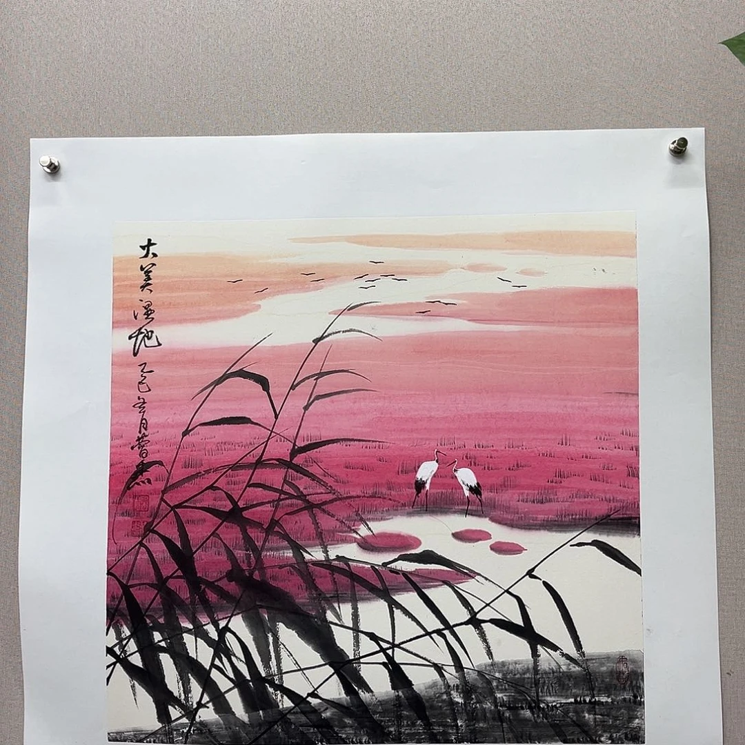 国画艺术家真人手绘