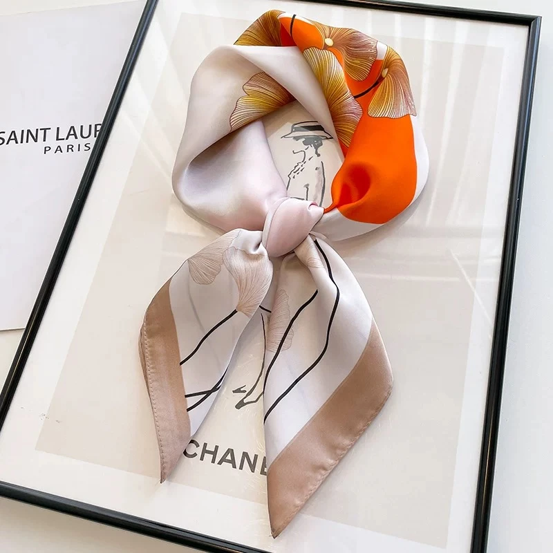 金色印象N137名媛经典气质显肤白精美精致款70方巾