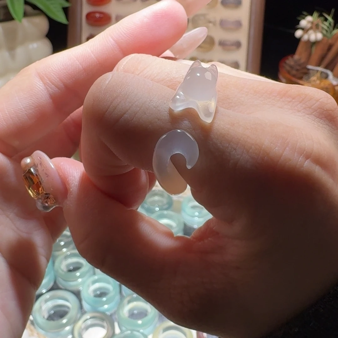 玛瑙/玉髓未镶嵌戒圈