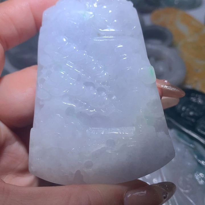 翡翠未镶嵌颈饰保真天然A货翡翠