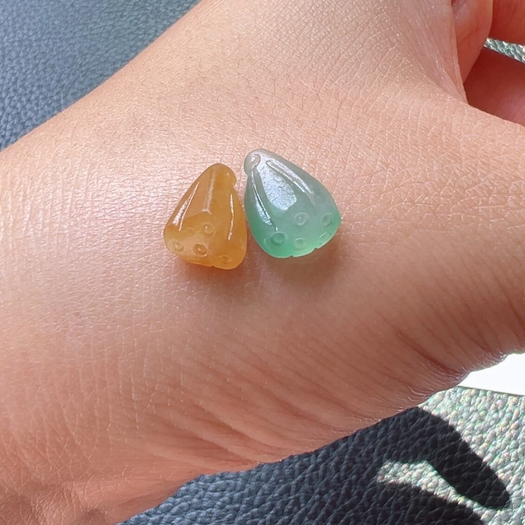 定制翡翠未镶嵌团*宝莲蓬