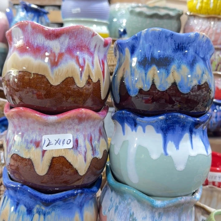 凑9块包邮，有孔花盆