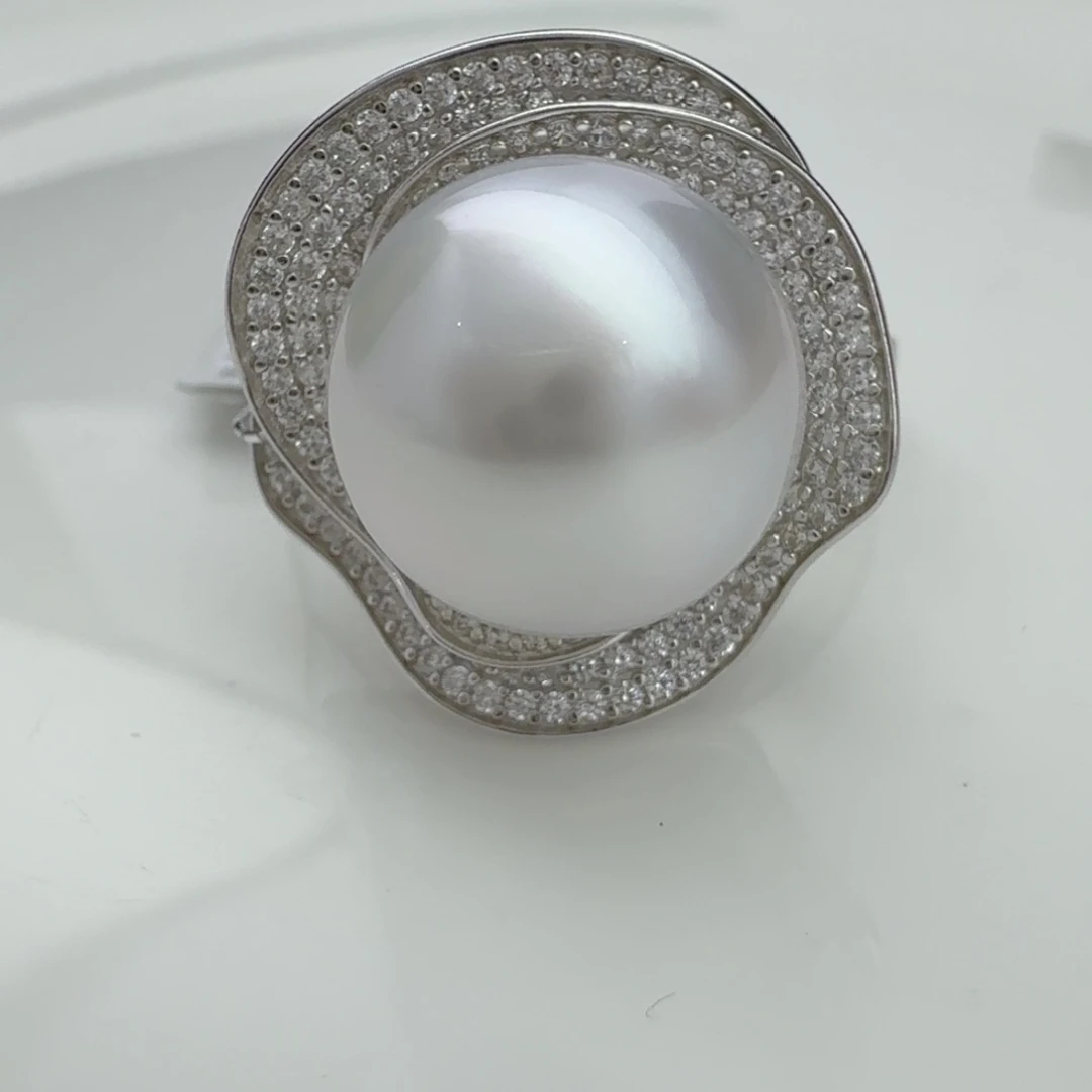 未镶嵌戒指海水珍珠