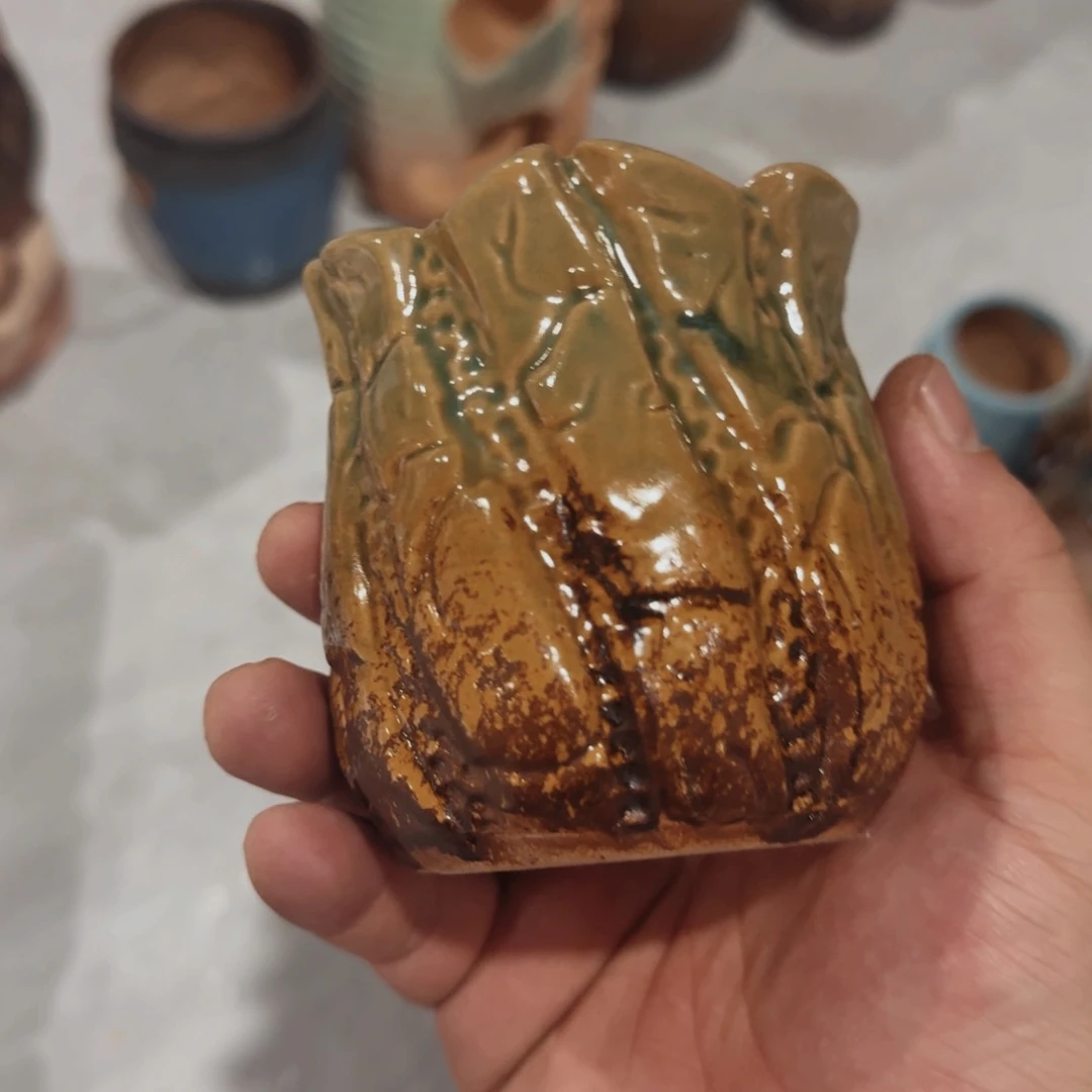 紫砂花盆粗陶盆醋