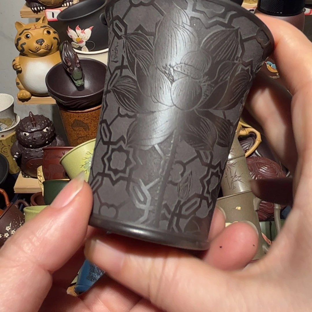 紫砂茶杯宜兴紫砂主人杯