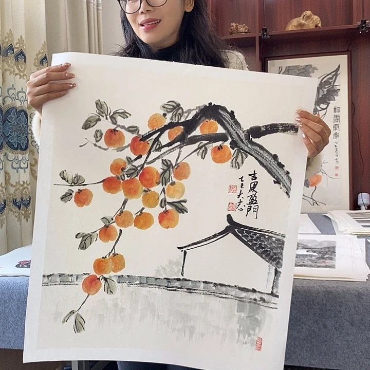 国画纯手绘国画写意作品50*59