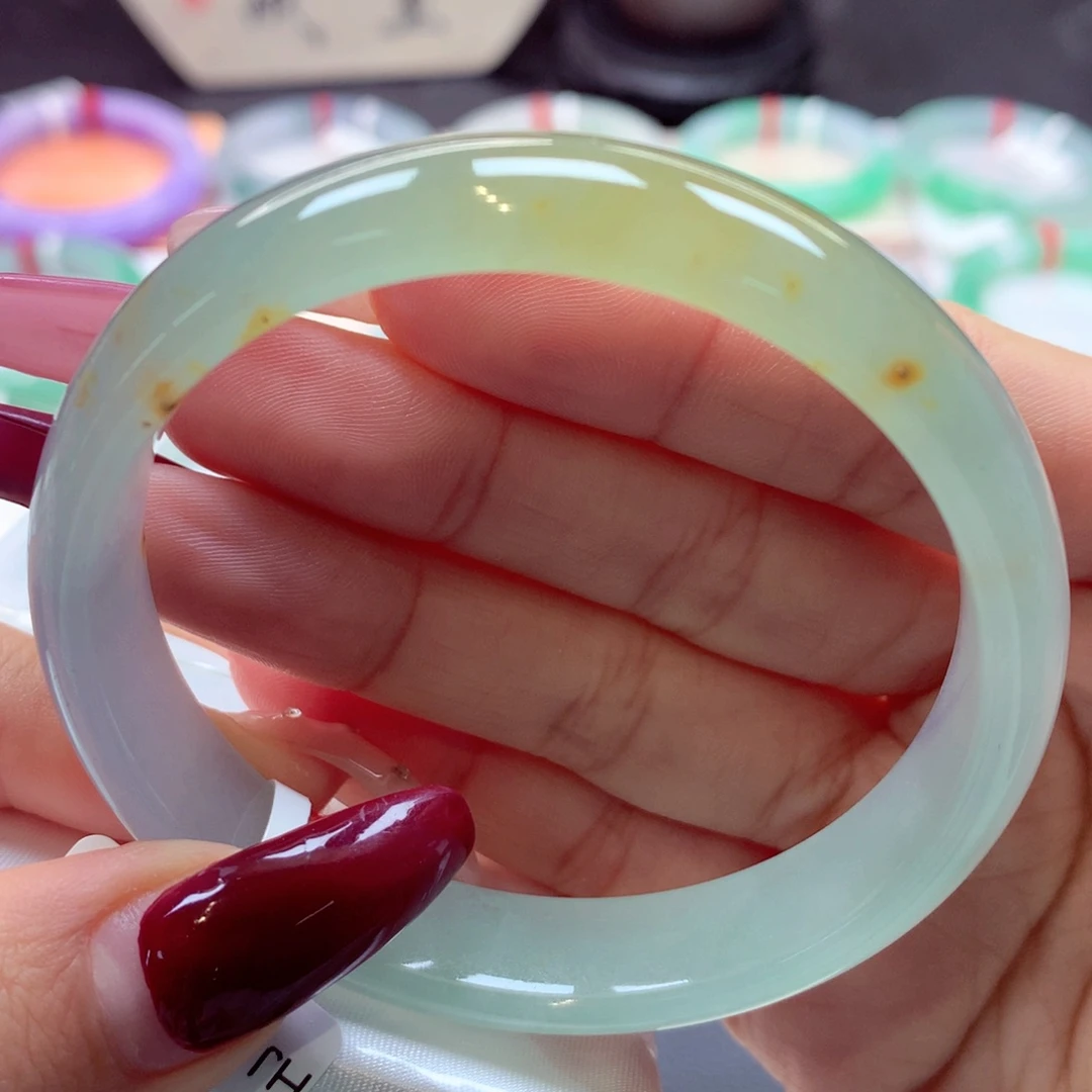 翡翠手镯未镶嵌正圈58号66