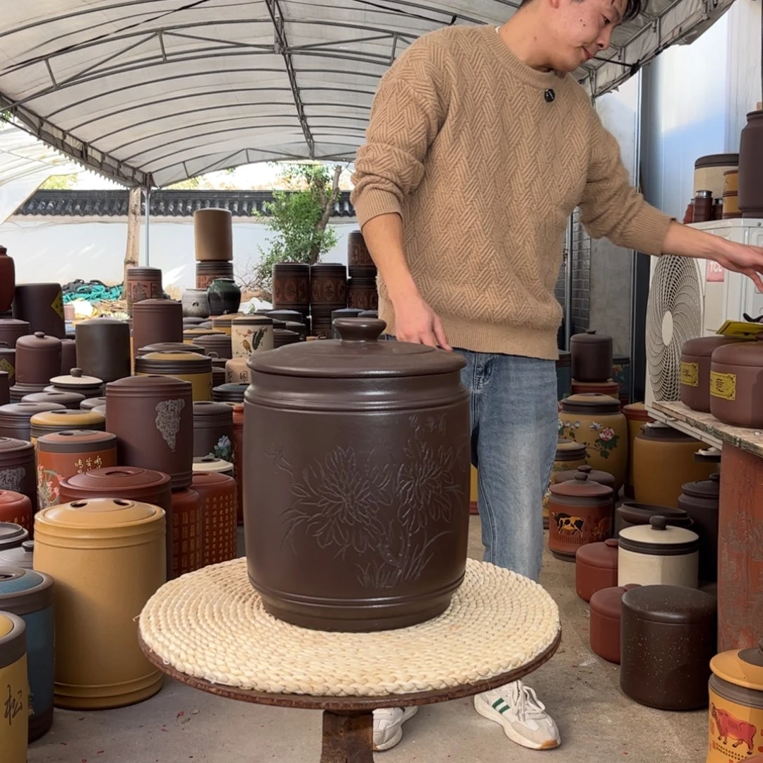 紫砂茶叶罐10 饼茶叶罐