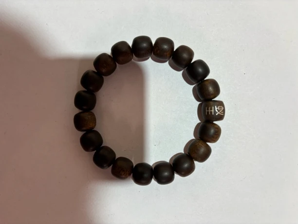 沉香 芽庄雷击留疤白奇单圈1.2老型珠