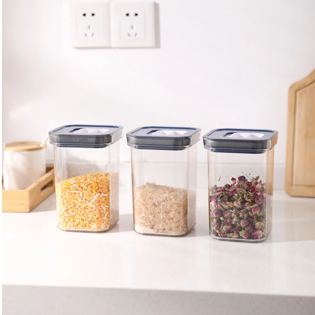 【念厨】1升五个食品级密封罐五谷杂粮厨房收纳盒干货防潮储存罐