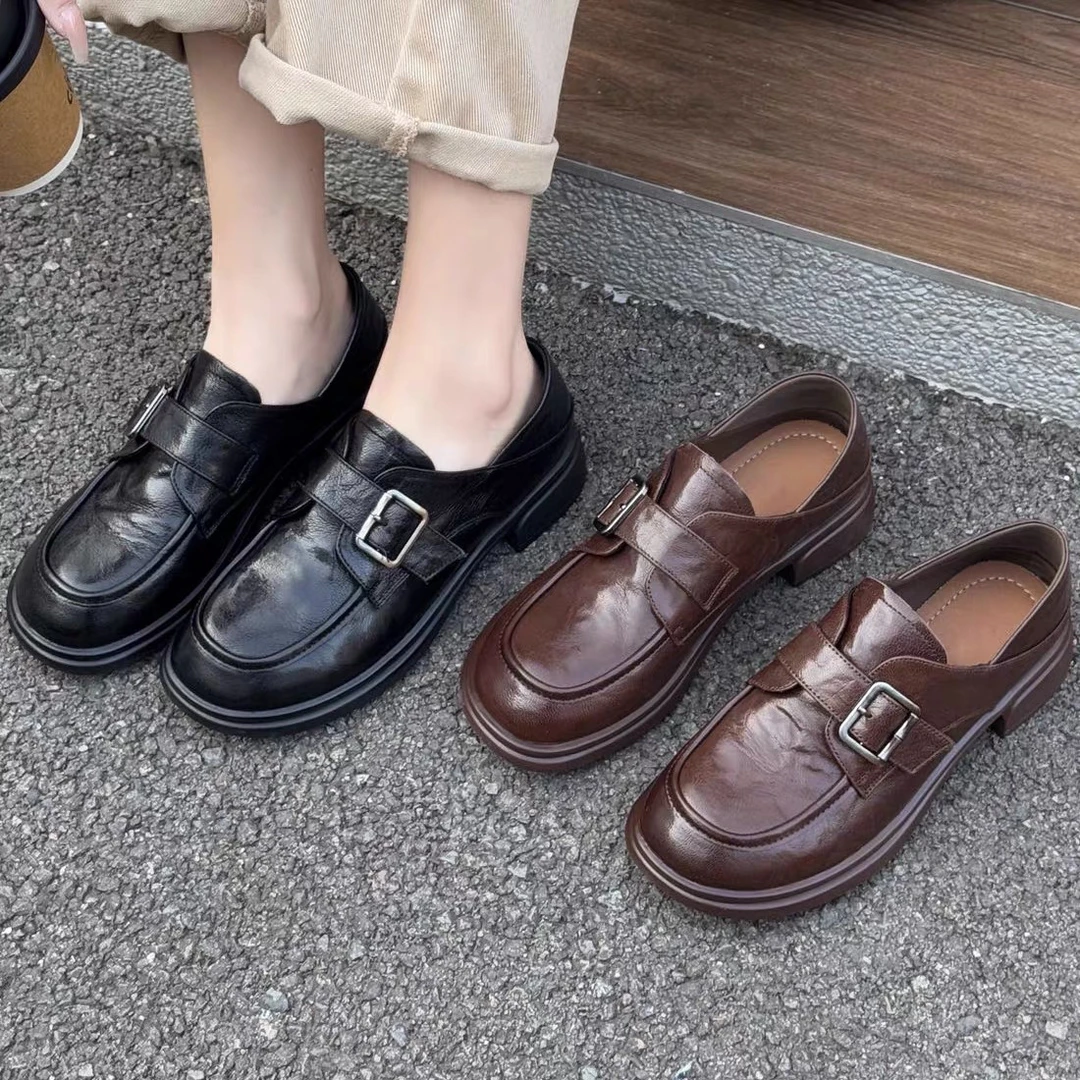 8228新款高品质头层羊皮休闲单鞋