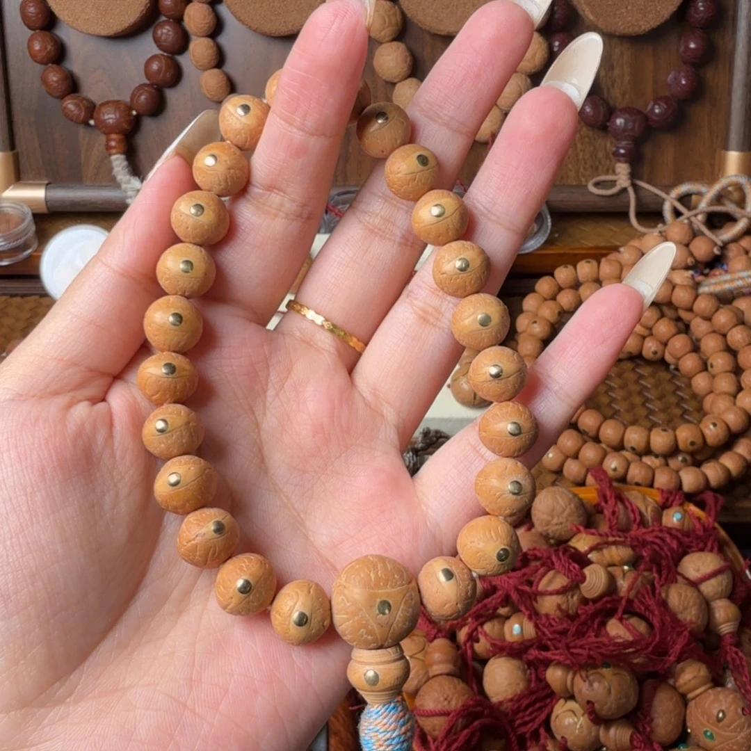 把件凤眼菩提11mm/铜钉