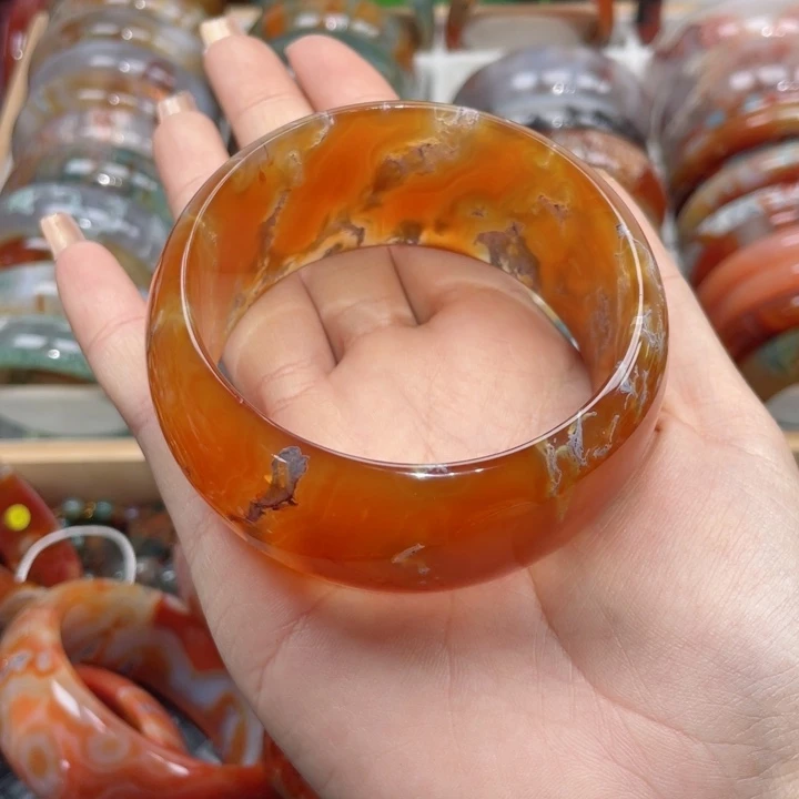 【闪购商品】玛瑙/玉髓手镯未镶嵌王*霞63
