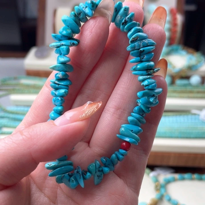 绿松石未镶嵌随型手串