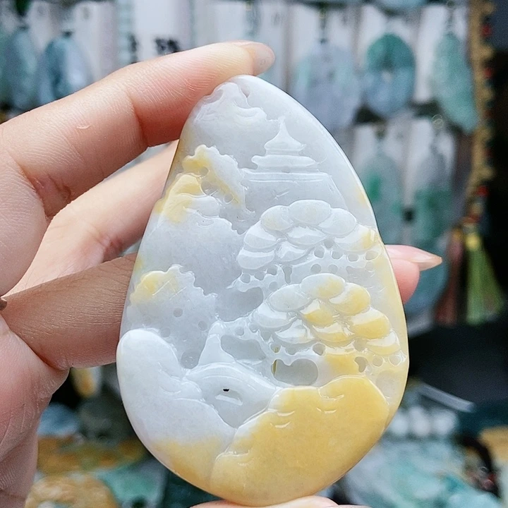 翡翠未镶嵌颈饰翡翠