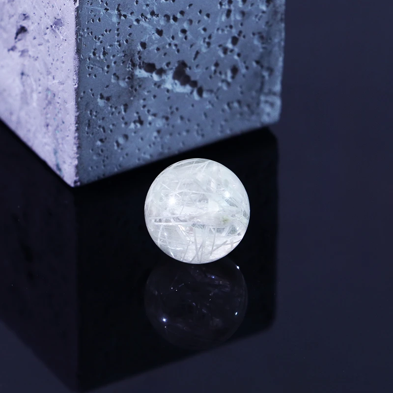 【晶锐珠宝推荐】H1雪霜银钛单珠约14mm/个（多样性发其一)