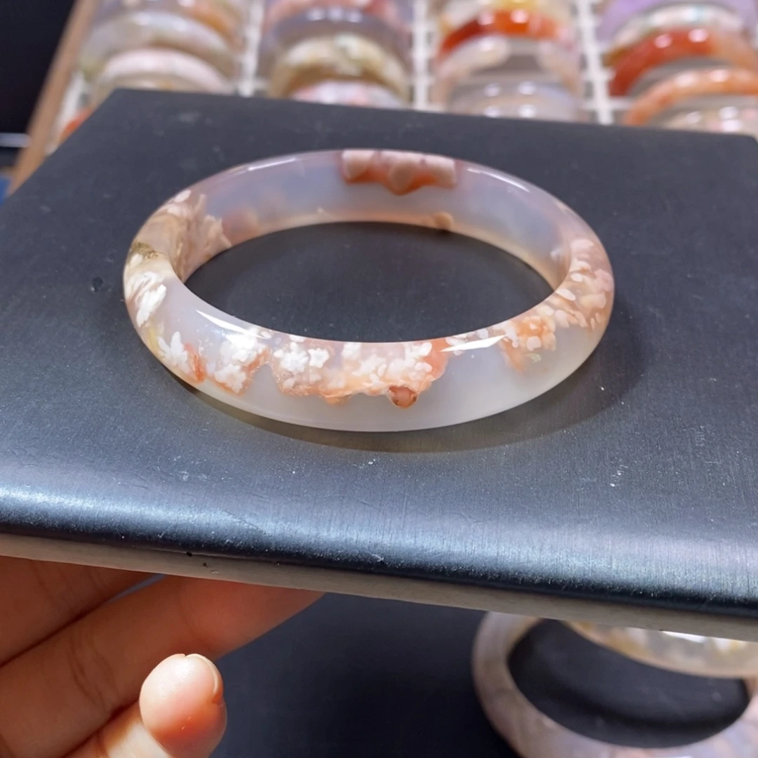 烟***雨玛瑙/玉髓未镶嵌戒指