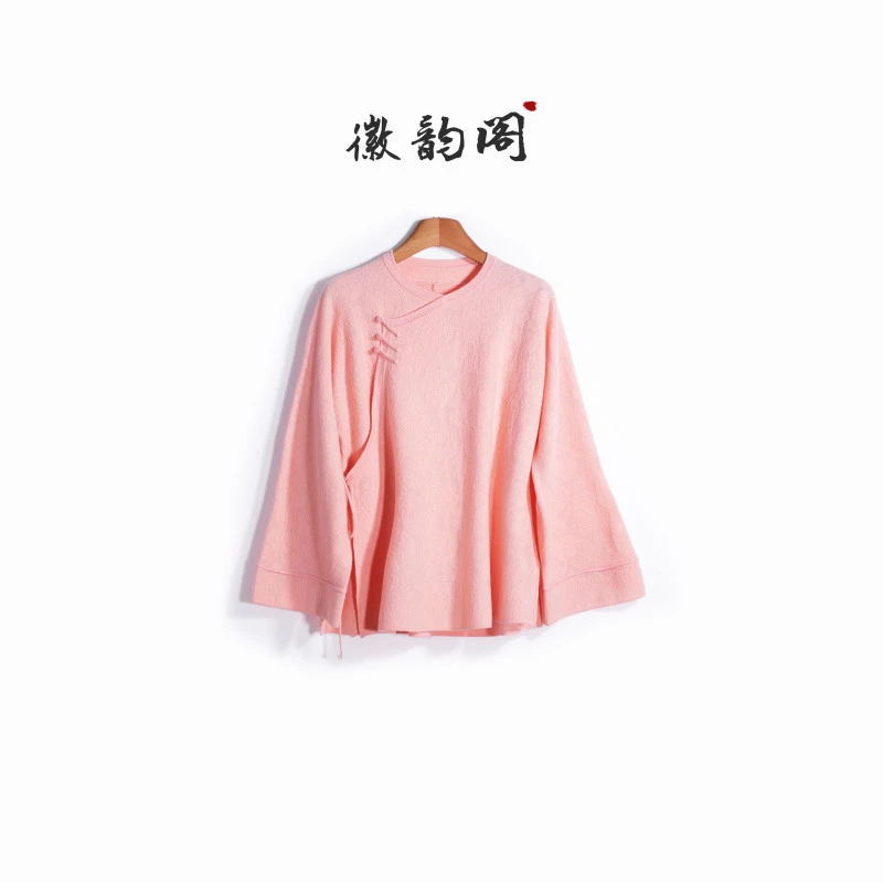 徽韵阁·高定国风 『愿如风』精工中式汉服盘扣毛衣