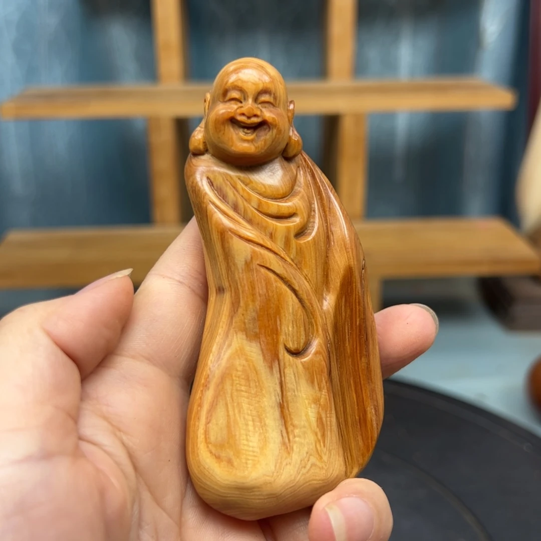 木?****氺崖柏木摆件手把件，