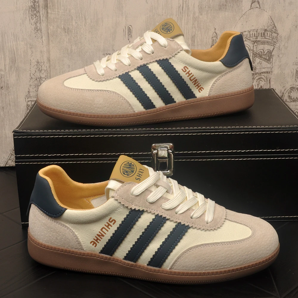 阿甘鞋男2025夏季新款透气运动时尚潮流休闲板鞋男百搭德训潮鞋子