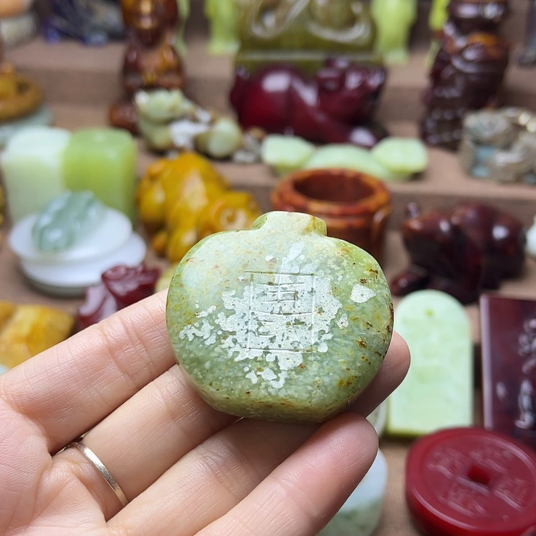 白玉菩提吊坠57。。