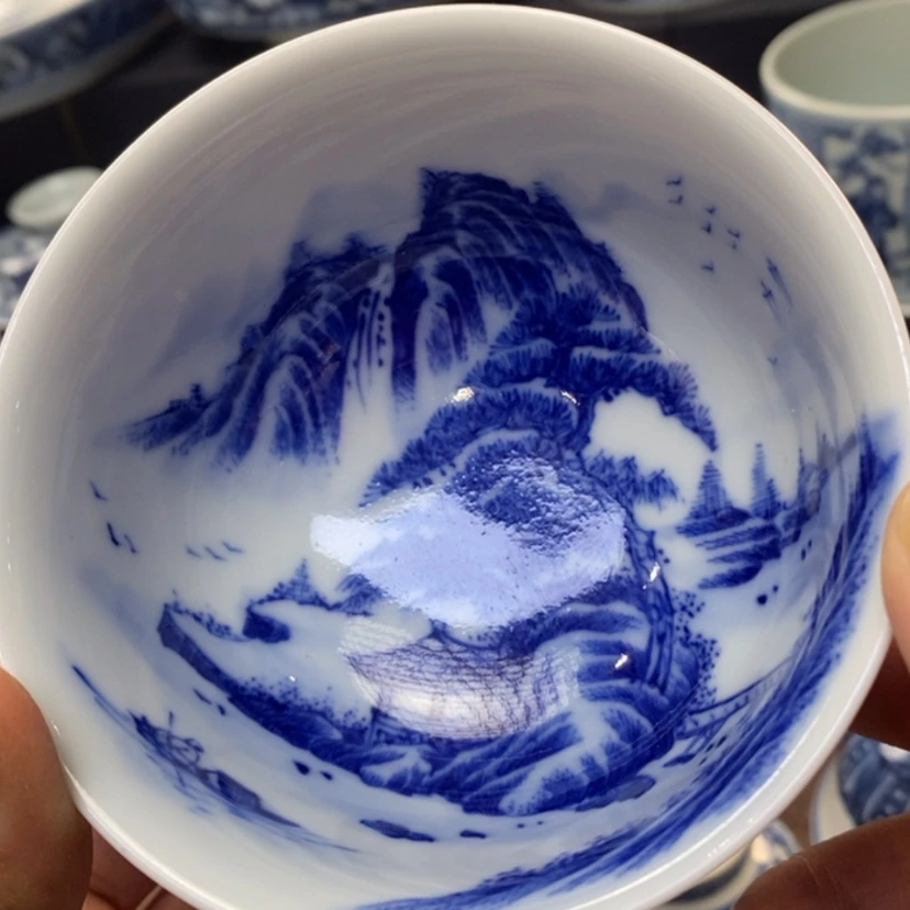 【闪购商品】景德镇青花主人杯