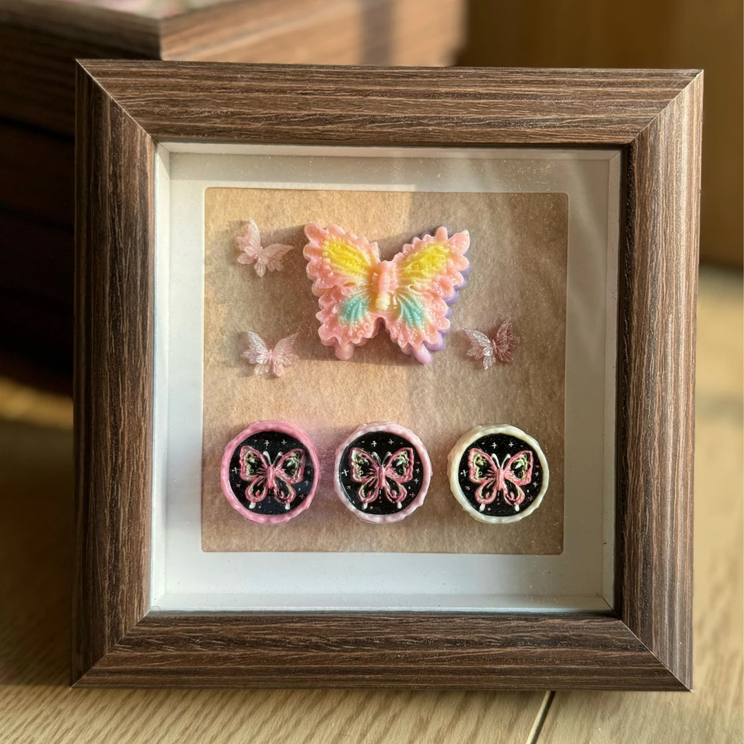 手工蝴蝶相框创意礼品送闺蜜情侣