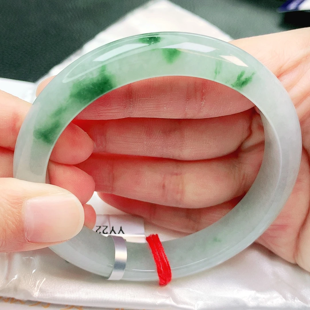 翡翠未镶嵌手镯缅甸天然a货翡翠手镯