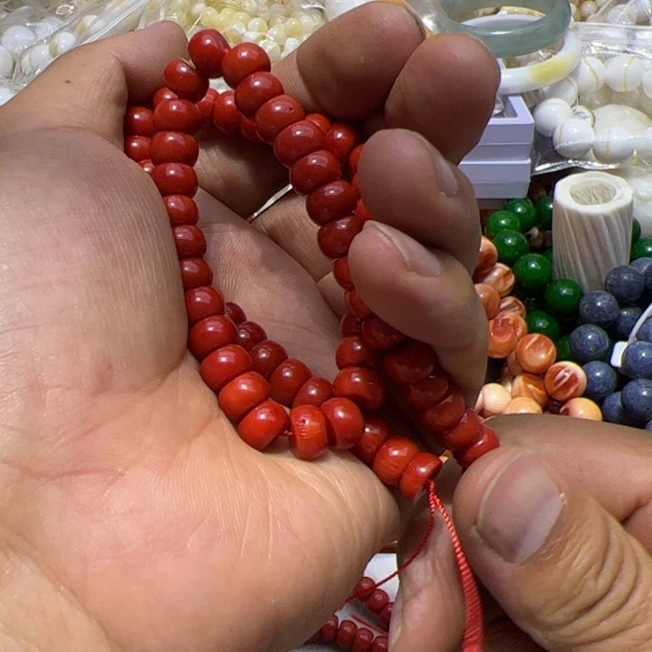 大果紫檀（缅甸花梨）0.9红姑娘算盘半成品